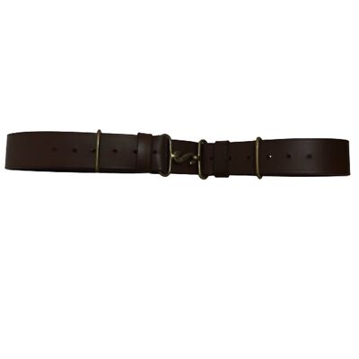 Warreplica British WW1 1914 Leather Walking Out Belt - Reproduction With Brass Snake Buckle, 55mm Width - View #9