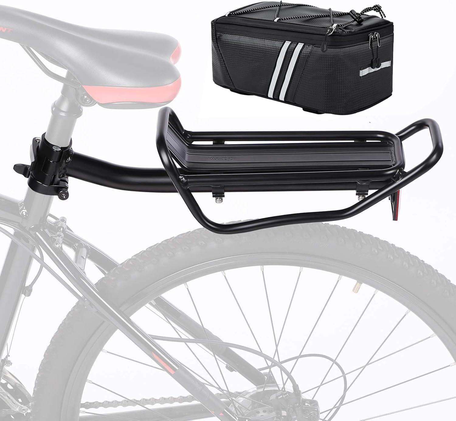 Rear Bike Rack with Quickly Release Camp,Retractable Aluminum Alloy Bicycle Carg
