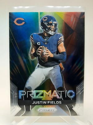 Justin Fields 2023 Panini Prizm Prizmatic Insert #3 NFL Chicago Bears