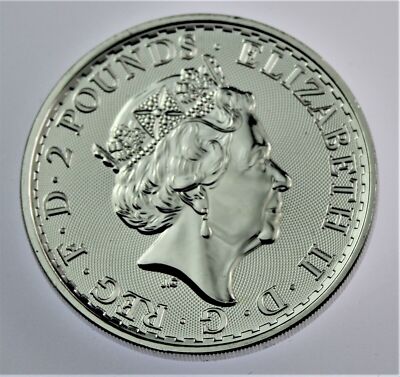 20021年 1oz シルバー ブリタニア 　イギリス 2021 1 oz Great Britain Britannia - New security silver BU coin in