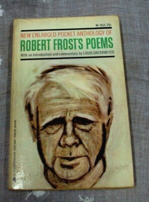 Vtg New Enlarged Pocket Anthology of ROBERT FROST'S POEMS ~ Untermeyer ~ 1968 PB