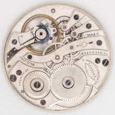 E. Howard Series 7 Model 1912 12-Size 17j Antique Pocket Watch Movement, Runs