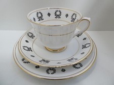 ROYAL ALBERT CROWN CHINA TCW 4224 PORCELAIN TRIO CUP SAUCER PLATE