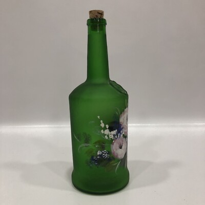 4GCS Sandeman 1790 Green Glass Wine Bottle Hand Painted 4GCS Sandeman 1790 Green Glass Wine Bottle Hand Painted