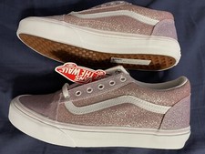 Vans Youth Glitter Shoes Size 5.5 Retails For 95