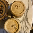 VTG Mexican Tonala Pottery Plates Set of 2 Boho Bird To Hang, 2 Mugs & 2 Plates — photo 7