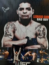 Leonard Garcia Bad Boy Signed Autograph 8.5x11 Promo Photo UFC WEC MMA