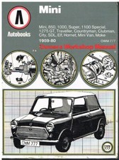 MINI 850 1000 1275GT CLUBMAN ELF HORNET VAN MOKE 1959-80 OWNERS WORKSHOP MANUAL