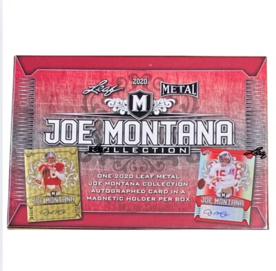 2020 Leaf Metal JOE MONTANA Collection Factory Sealed HOBBY Box-Joe Montana AUTO