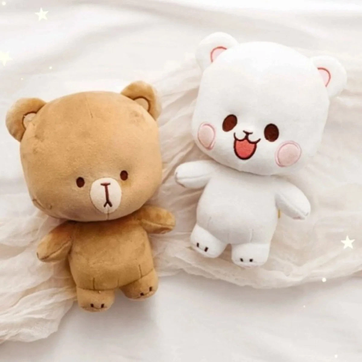 Milk And Mocha Bear Plush Doll Cute Soft Stuffed Dolls For Kid Birthday  Gift US