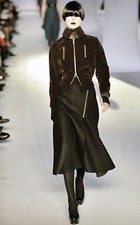 Yves Saint Laurent YSL Runway Brown Velvet Jacket