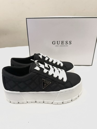 GUESS, LOS ANGELES SNEAKERS, STYLE NAME TESIE, COLOR BLACK 001 WOMEN'S SIZE 5.5