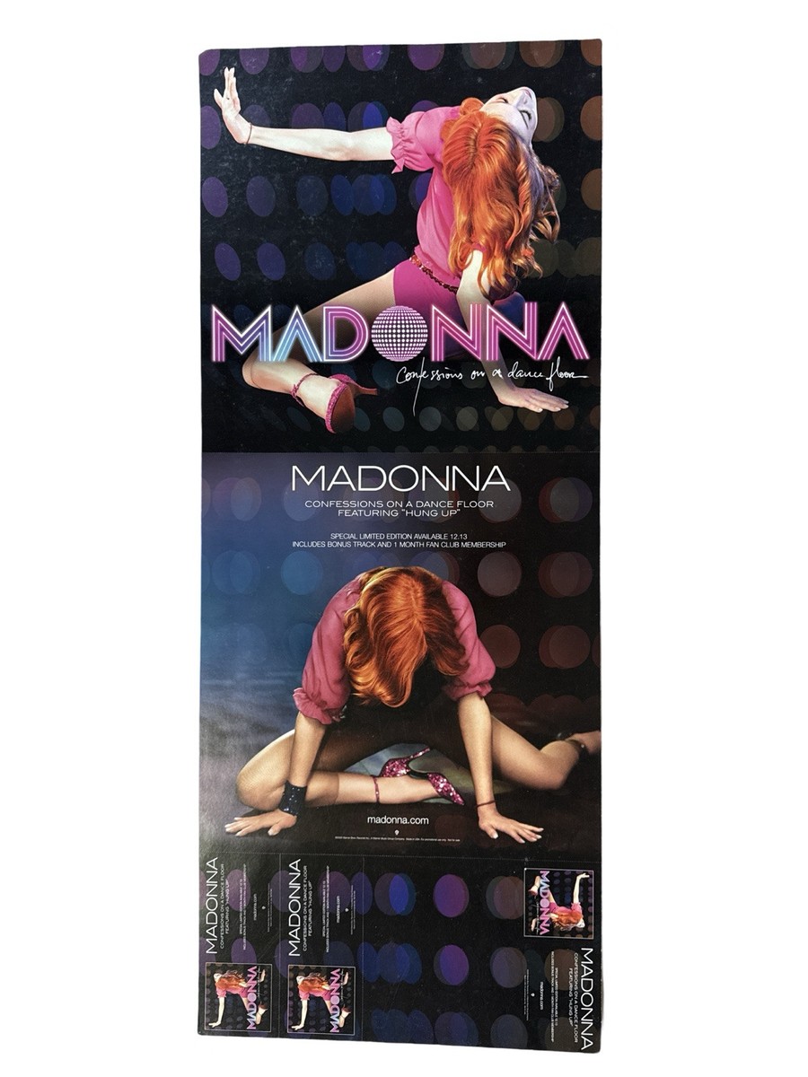 マドンナ　Confessions　メキシコ製　大判 厚手 ビニール製 ポスター MADONNA Confessions On A Dance Floor Promo Promotional