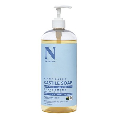 Dr Natural Castile Liquid Soap 32 Fl Oz Multi Purpose Body Face Shampoo Safe ...