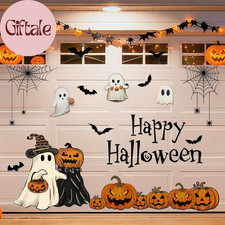 23Pcs Halloween Garage Decoration Magnet Stickers Ghost Pumpkin Bat Refrigerator