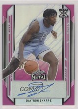 2021-22 Leaf Metal Pink Rainbow 4/25 Day'Ron Sharpe #BA-DS1 Auto 4z8