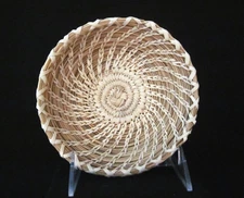 Papago Tohono O'odham Tray/Basket Split Stich 5.5" Diameter x 1.5" Deep