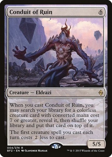 x1 Conduit of Ruin x1 MTG Battle for Zendikar Magic The Gathering