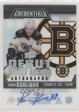 2019-20 Credentials Debut Ticket Access Acetate 4/99 Karson Kuhlman Auto 01t7