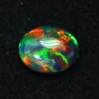 2.38ct PREMIUM! Peacock Pattern Tremendous C.Play Ethiopian Welo Black Opal TOP!
