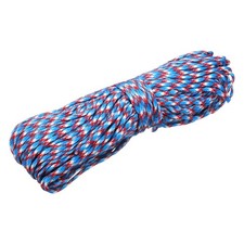 1/8" Paracord Rope, 151ft 7 Strand Polypropylene Cord, Blue/Red/White