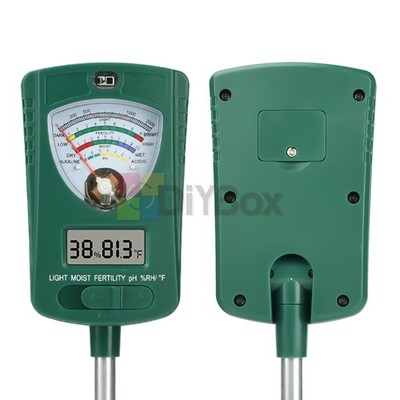 7in1 Digital PH Soil Tester Fertility LCD Moisture Plant Water Temperature Meter