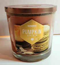 Sonoma 3 Wicks 14 oz Jar Candle - Pumpkin Spice - New