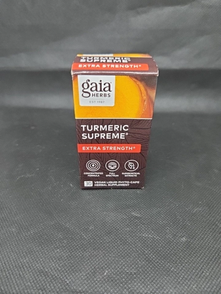 Lote De 2 Hierbas Gaia Cúrcuma Suprema Extra Fuerza 60 Total Vegano Fito Cápsulas Foto 2 de 4