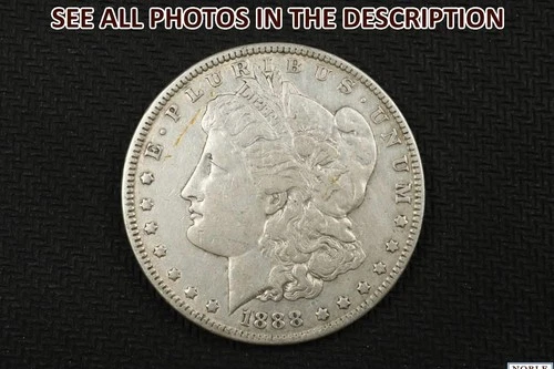NobleSpirit Desirable 1888 Morgan Silver Dollar AU About Uncirculated