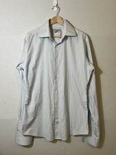 Banana Republic Mens Dress Shirt 16-16 1/2 Large Striped Button Up French Cuff