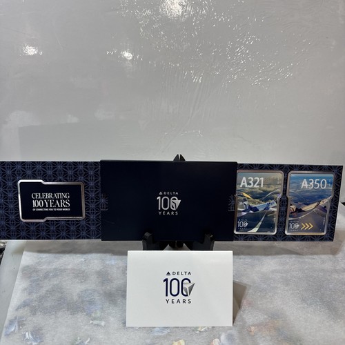 2025 Delta Air Lines Trading Cards Limited Edition 100 Year Anniversary Set Of 2