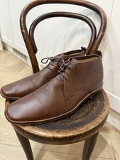 Stivali Chukka John Lewis Collection in pelle marrone UK 9 Desert alla caviglia eleganti casual