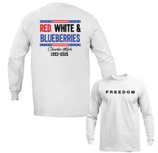 Red, White, Blue Charlie Kirk True Patriot Memorial US Flag Long Sleeve T-Shirt