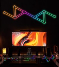 RGB Wall Lights Smart Light Bars WiFi Bluetooth Music Sync DIY Decor 9PCS 