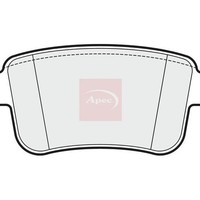 Apec Apec BremsbeläGe Hinten FüR Renault Kangoo Express 2008 (R90) PAD1657