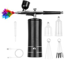 Airbrush Kit,Rechargeable Cordless Airbrush,Non-Clogging High-Pressure Air Brush
