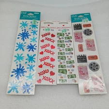 Vtg Mrs Grossman & Frances Myers Stickers Blue Splash Movies & More 4 Pkgs