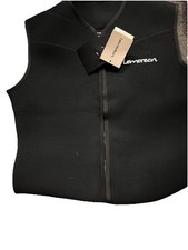 Lemorecn Mens Wetsuit Top Premium Neoprene 3mm Zipper Wetsuit Vest Black XXLARGE
