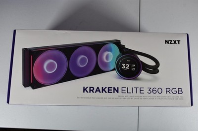 NZXT Kraken Elite 360 RGB AIO Liquid CPU Cooler   Tested, Working READ