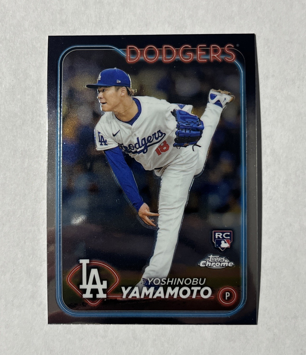 2024 Topps Chrome Yoshinobu Yamamoto RC #18 Rookie Card
