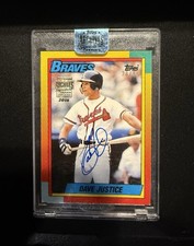 DAVE JUSTICE 2018 Topps Archives Signature Series ('90 Topps Debut) /99 Auto