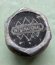 International Harvester Antique Threaded Grease Cap Hub Cap Aluminum Axle Cap