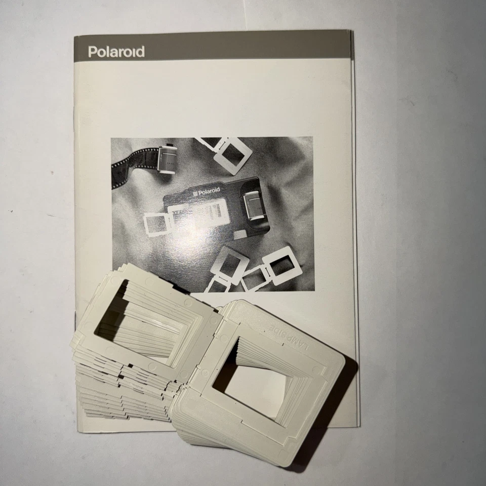 Vintage Polaroid 35mm Film Illuminated Slide Mounter with 18 Slide Mounts - Image 3 of 3