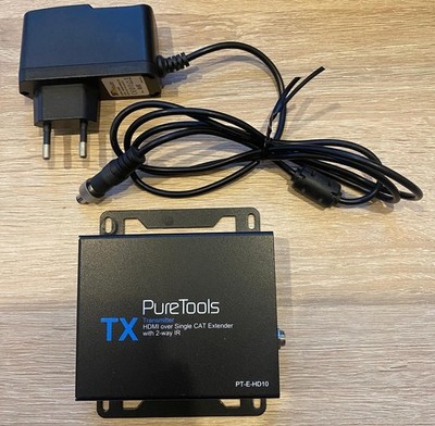 PureLink PureTools TX PT-E-HD10 HDMI over Single Cat Extender, IR mit Ladegerät