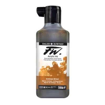 Daler-Rowney FW Acrylic Ink Bottle Antelope Brown - Versatile Acrylic Drawing...