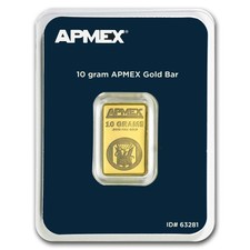 10 gram Gold Bar - APMEX (TEP) 4513.95 per troy oz