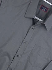 UNTUCKit Solid Gray Long Sleeve Shirt Button Up Slim Fit Men’s XL Slim Cotton