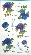 Rose Glitter Temporary Tattoos #HM50310
