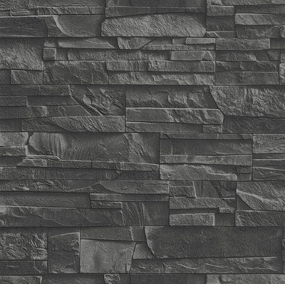Vliestapete Factory 475036 Ziegel Stein Mauer Wand 3D grau schwarz (3,33 /m²)