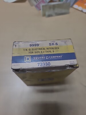 SQUARE D ELECTRICAL INTERLOCK, 9999 SX-6, SER B